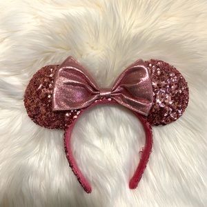 Authentic Tokyo Disney sequenced pink ears